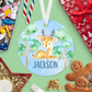 Deer Christmas Ornament | Male Deer | Blue | Boy | 2024 | Personalized | S'Berry Boutique