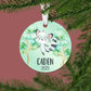 Raccoon Christmas Ornament | Green | Boy | 2024 | Personalized | S'Berry Boutique