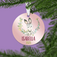 Rabbit Christmas Ornament | Pink | Girl | 2024 | Personalized | S'Berry Boutique