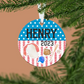 Baseball Christmas Ornament | Red White & Blue | Sports Team | 2024 | Personalized | S'Berry Boutique