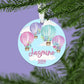 Hot Air Balloons Christmas Ornament | 2024 | Personalized | S'Berry Boutique