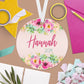 Floral & Succulent Christmas Ornament | Pink, Teal | 2024 | Personalized | S'Berry Boutique