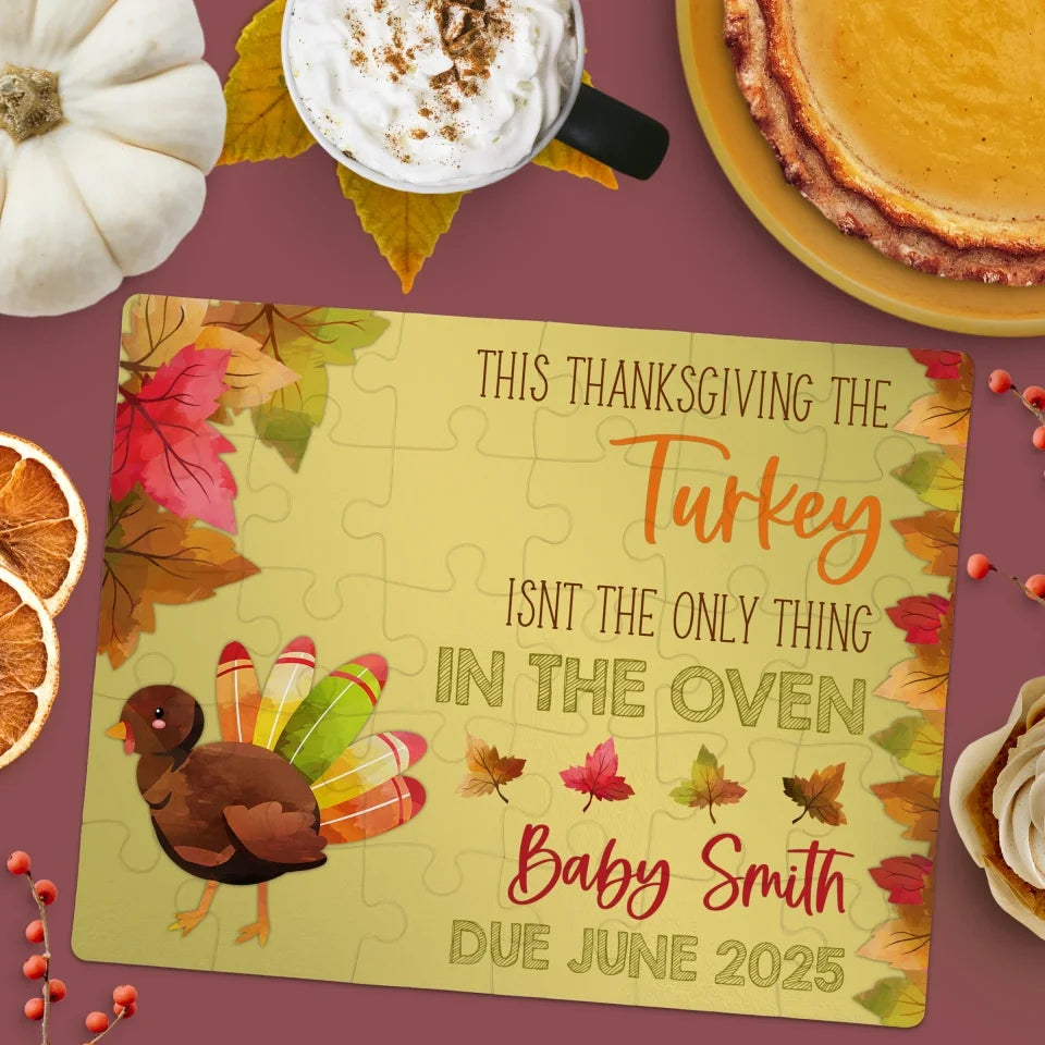 Thanksgiving Pregnancy Announcement Puzzles